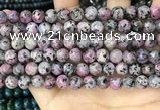 CLJ505 15.5 inches 4mm,6mm,8mm,10mm & 12mm round sesame jasper beads