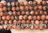 CLJ509 15.5 inches 4mm,6mm,8mm,10mm & 12mm round sesame jasper beads