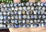 CLJ511 15.5 inches 4mm,6mm,8mm,10mm & 12mm round sesame jasper beads