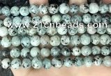 CLJ517 15.5 inches 4mm,6mm,8mm,10mm & 12mm round sesame jasper beads