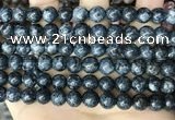 CLJ523 15.5 inches 4mm,6mm,8mm,10mm & 12mm round sesame jasper beads