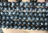 CLJ523 15.5 inches 4mm,6mm,8mm,10mm & 12mm round sesame jasper beads