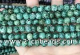 CLJ527 15.5 inches 4mm,6mm,8mm,10mm & 12mm round sesame jasper beads