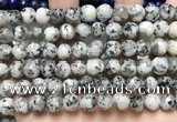 CLJ551 15.5 inches 6mm,8mm,10mm & 12mm faceted round sesame jasper beads