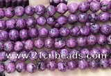 CLJ555 15.5 inches 6mm,8mm,10mm & 12mm faceted round sesame jasper beads