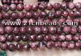 CLJ556 15.5 inches 6mm,8mm,10mm & 12mm faceted round sesame jasper beads