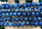 CLJ573 15 inches 10mm faceted round sesame jasper beads