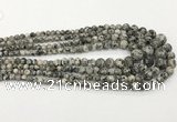 CLJ610 6mm - 14mm round sesame jasper graduated beads