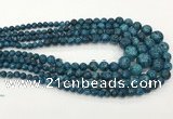 CLJ616 6mm - 14mm round sesame jasper graduated beads