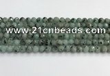 CLJ641 15.5 inches 8mm faceted round sesame jasper beads wholesale