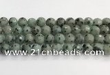 CLJ643 15.5 inches 12mm faceted round sesame jasper beads wholesale