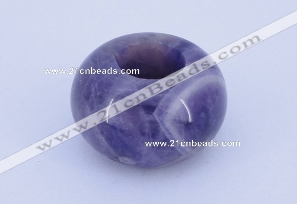 CLO04 19*30mm rondelle loose dogtooth amethyst gemstone beads wholesale