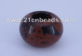 CLO07 19*30mm rondelle loose mahogany obsidian gemstone beads wholesale