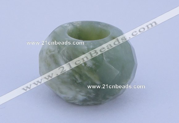 CLO12 19*30mm faceted rondelle loose New jade gemstone beads wholesale