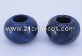 CLO17 19*30mm rondelle loose blue dumortierite gemstone beads wholesale