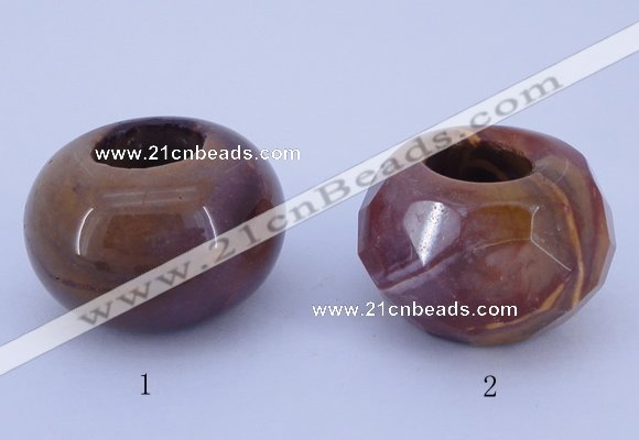 CLO26 19*30mm rondelle loose mookaite gemstone beads wholesale