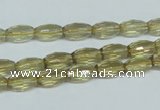 CLQ09 15.5 inches 8*16mm faceted rice natural lemon quartz beads