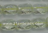 CLQ101 15 inches 13*18mm faceted rectangle natural lemon quartz beads