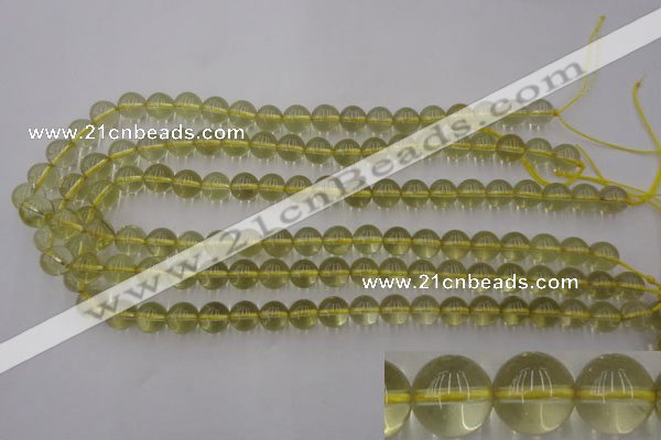 CLQ153 15.5 inches 10mm round natural lemon quartz beads wholesale