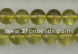 CLQ154 15.5 inches 12mm round natural lemon quartz beads wholesale