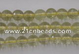 CLQ162 15.5 inches 8mm faceted round natural lemon quartz beads