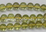 CLQ202 15.5 inches 8mm round natural lemon quartz beads wholesale