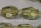 CLQ258 15.5 inches 10*14mm – 12*16mm faceted nuggets lemon quartz beads