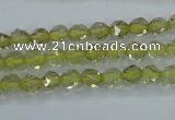 CLQ301 15.5 inches 6mm faceted nuggets lemon quartz beads