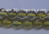 CLQ351 15 inches 6mm round natural lemon quartz beads wholesale