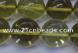 CLQ355 15 inches 14mm round natural lemon quartz beads wholesale