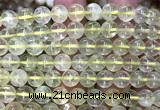CLQ362 15 inches 8mm round lemon quartz gemstone beads