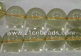 CLQ55 15.5 inches 16mm round natural lemon quartz beads wholesale