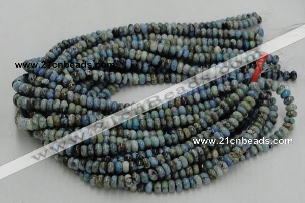 CLR06 16 inches 5*8mm rondelle larimar gemstone beads wholesale