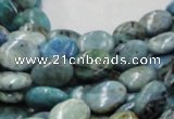 CLR10 16 inches 10*14mm oval larimar gemstone beads wholesale