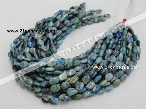 CLR10 16 inches 10*14mm oval larimar gemstone beads wholesale