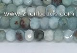 CLR100 15.5 inches 2*3mm faceted rondelle larimar gemstone beads