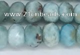 CLR103 15.5 inches 5*8mm faceted rondelle larimar gemstone beads