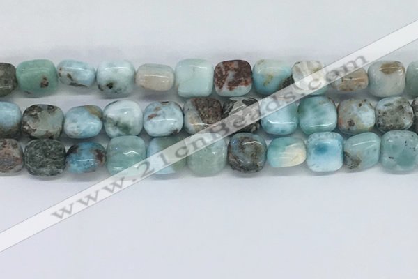 CLR125 15.5 inches 8*8mm square larimar gemstone beads