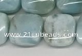 CLR131 15.5 inches 10*10mm square natural larimar gemstone beads