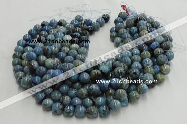 CLR14 16 inches 16mm round larimar gemstone beads wholesale