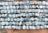 CLR142 15.5 inches 5*6mm - 6*8mm nuggets natural larimar beads