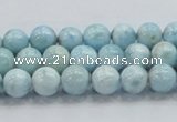 CLR16 15.5 inches 8mm round grade A natural larimar gemstone beads