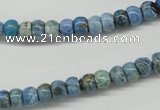 CLR200 15.5 inches 4*6mm rondelle larimar gemstone beads