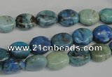 CLR214 15.5 inches 8*10mm oval larimar gemstone beads