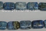 CLR220 15.5 inches 10*14mm rectangle larimar gemstone beads