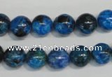 CLR303 15.5 inches 10mm round dyed larimar gemstone beads