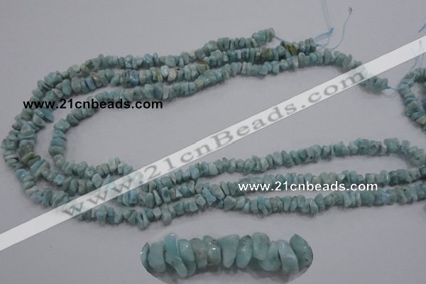 CLR31 15.5 inches natural larimar gemstone chip beads wholesale