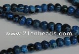 CLR310 15.5 inches 4*6mm rondelle dyed larimar gemstone beads