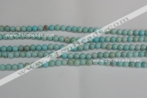 CLR351 15.5 inches 6mm round dyed larimar gemstone beads