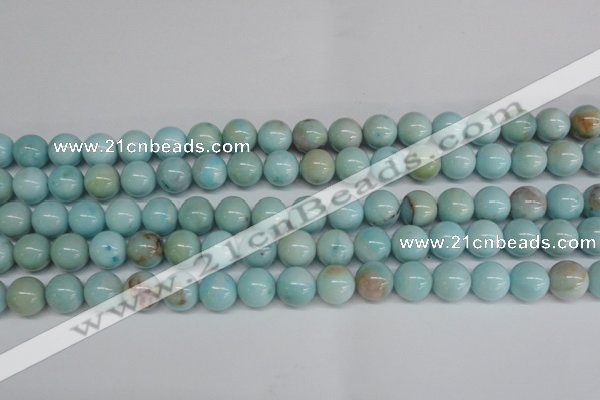 CLR353 15.5 inches 10mm round dyed larimar gemstone beads